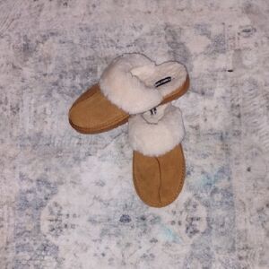 Cozy Tan and Cream Slippers